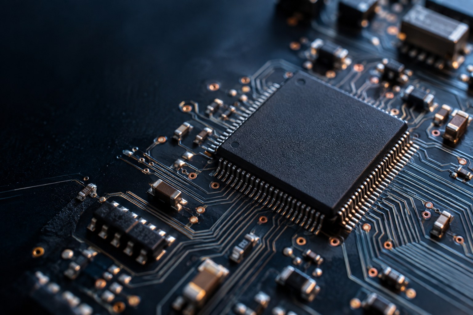 Semiconductor package on a circuit board
